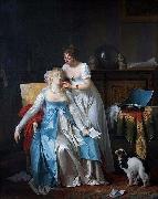 Marguerite Gerard La mauvaise nouvelle oil painting
